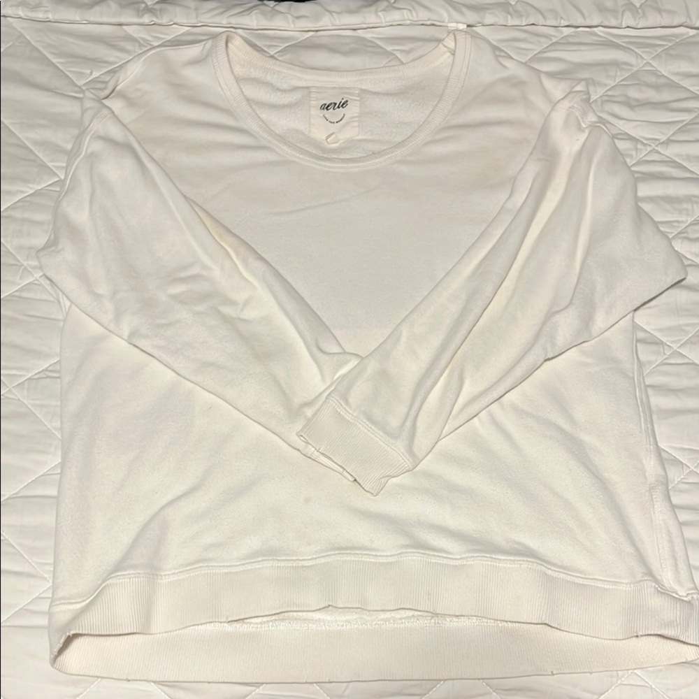 White Long Sleeve Top by Aerie